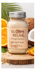 Orange Coconut Bath Salt Soak - 6oz
